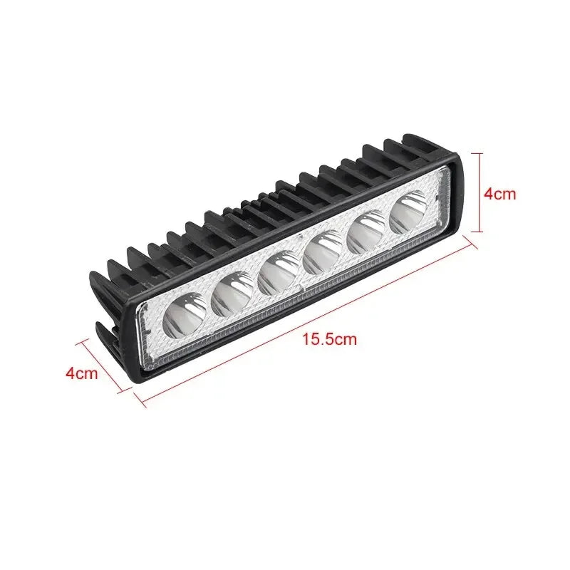Nomad Ultra-Bright 6-LED Offroad Work Light with waterproof design and 1420 lumens illumination, suitable for tough outdoor conditions.