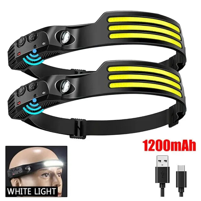 Nomad Pacific Supply Nomad 230° Wide-Beam LED Sensor Headlamp with adjustable strap and bright illumination for outdoor activities