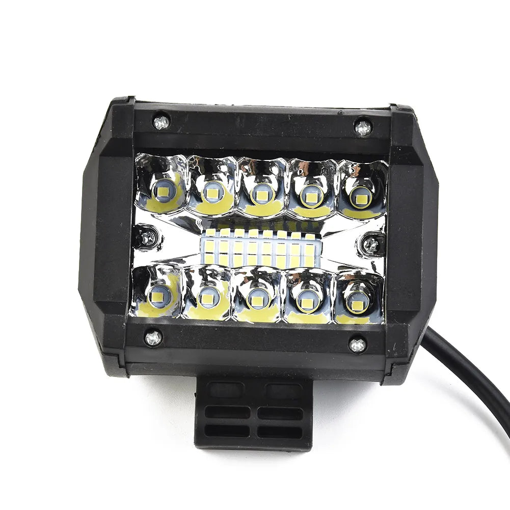 Nomad Pro 60W LED offroad light bar with combo spot and flood beams, waterproof driving lamp for off-road vehicles.