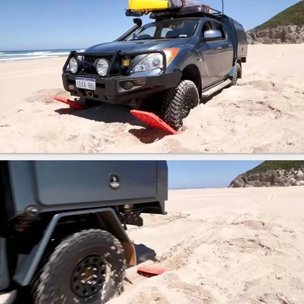 Pair of Nomad Heavy-Duty 10-Ton Off-Road Recovery Tracks for vehicle traction and rescue on rugged terrain