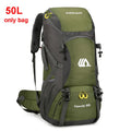 Nomad TrailBlaizer 50L heavy-duty hiking backpack with multiple waterproof pockets and adjustable straps for trekking adventures.