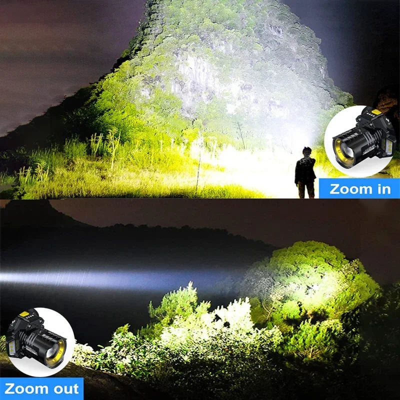 Nomad GlowMaster LED headlamp with motion sensor, featuring adjustable straps and bright illumination for outdoor activities