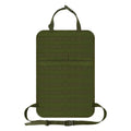 Nomad Tactical Car Seat Back Organizer by Nomad Pacific Supply, featuring multiple compartments and durable material for vehicle storage.