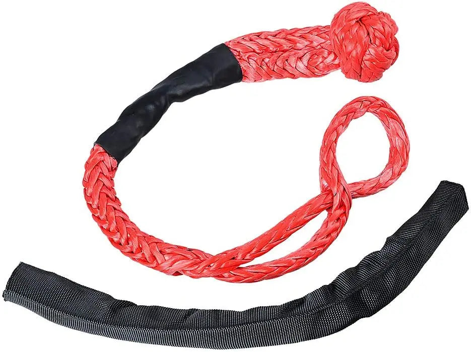 Nomad Pacific Supply heavy-duty synthetic soft shackle and recovery ring set for off-road and towing applications.