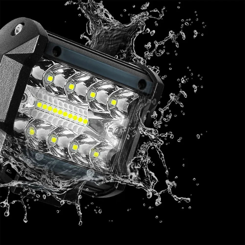 Nomad Pacific Supply Nomad Pro 60W LED offroad light bar with combo spot and flood beams, waterproof driving lamp for rugged vehicles.