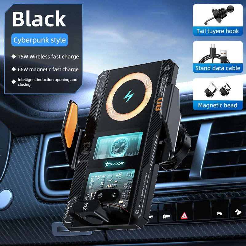 Nomad Titan full metal gravity car mount made of precision aluminum alloy, securely holding smartphones in a sleek, durable design.
