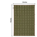 Nomad Pacific Supply Puffy Camp Blanket, lightweight weatherproof trail quilt, shown folded with soft, durable fabric for outdoor travel.