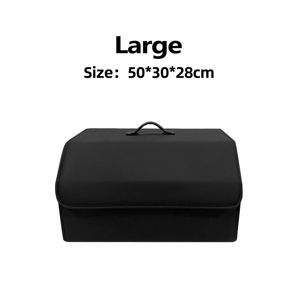 Black suitcase with size information on a white background