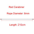 Heavy-duty elastic bungee cord with carabiners by Nomad Pacific Supply, featuring durable elastic and secure metal hooks.