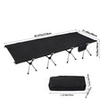 Nomad Pacific Supply camping cot with 210x80cm 600D Oxford fabric, portable folding design for outdoor sleeping and camping.