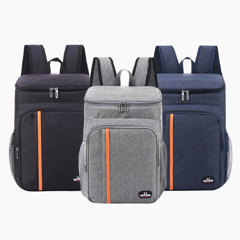 Nomad 18L Leakproof Thermal Cooler with insulated design, black exterior, and sturdy handle for portable food and beverage storage.