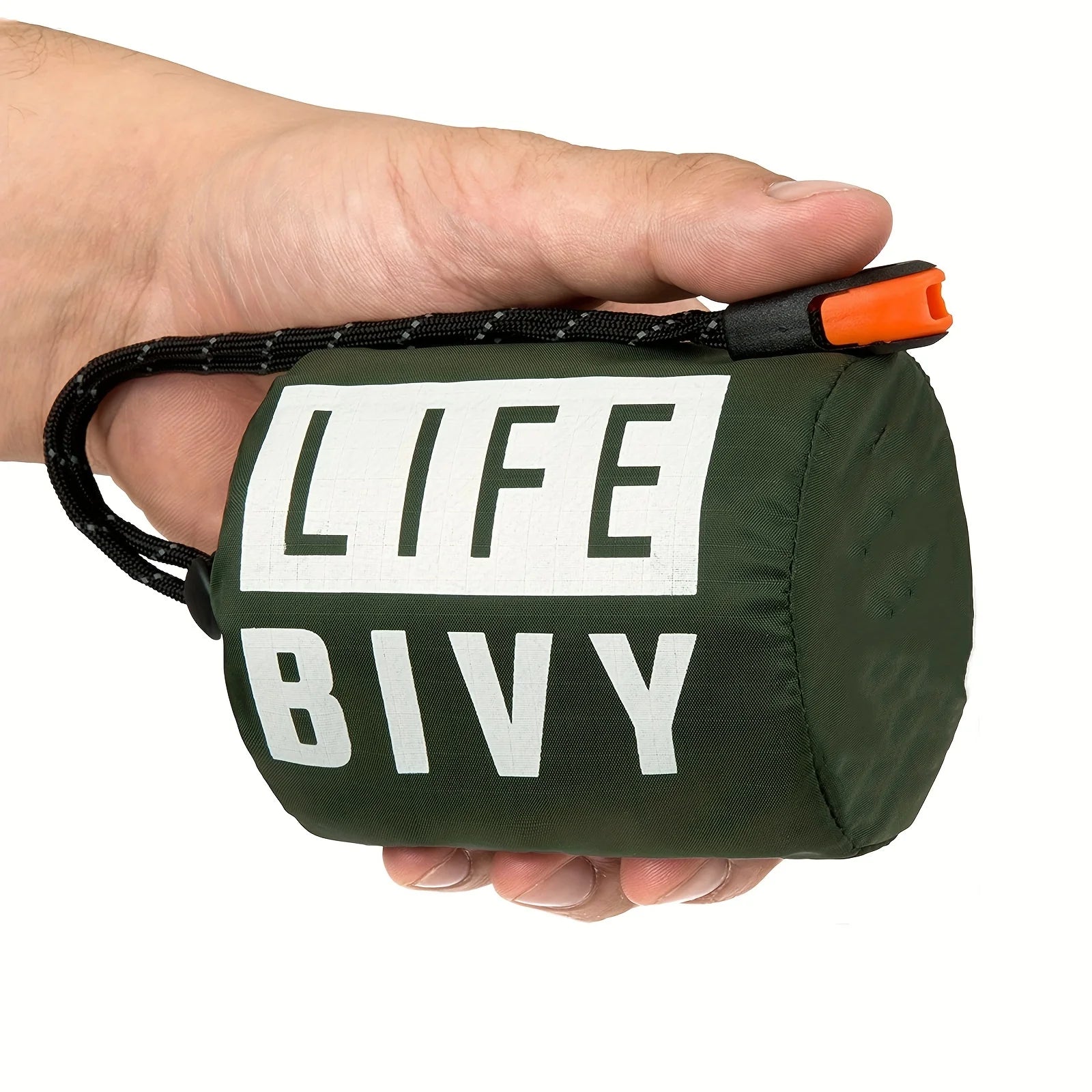 Nomad BivyShield thermal emergency sleeping bag and waterproof Mylar blanket, compact survival gear for outdoor safety.