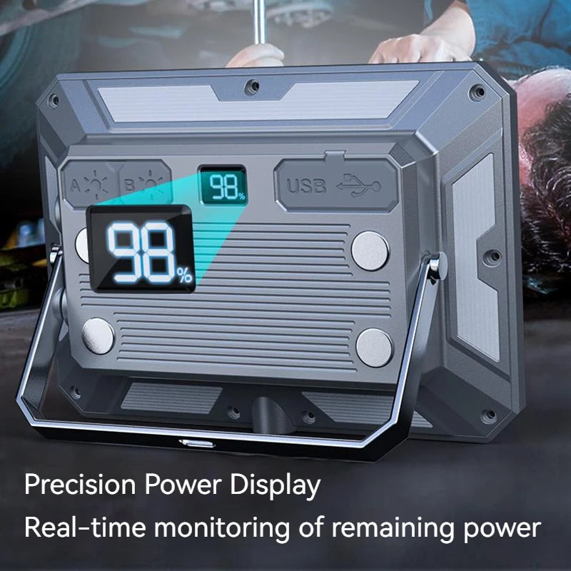 Nomad Pacific Supply Searching Pro magnetic camping lantern with high-power LED light and durable design for outdoor use